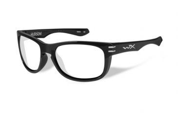 Image of Wiley X Hudson Progressive Prescription Sunglasses, Gloss Black Frame, ACHUD03FPR