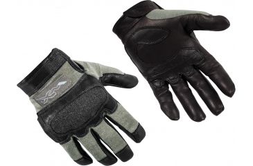 Image of Wiley X Hybrid Removable Knuckle Gloves, Foliage Green, Small, G242.SM