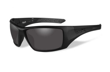 Image of Wiley X Nash Sunglasses, Matte Black Frame/ Clear, ACNAS01