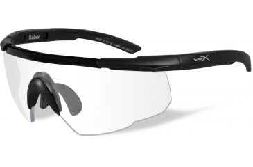 Image of Wiley X Saber Advanced Sunglasses - Clear Lens / Matte Black Frame 303