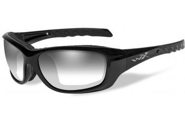 Image of Wiley X WX Gravity CCGRA Bifocal Prescription Sunglasses - Gloss Black Frame CCGRA05BF