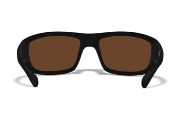 Image of Wiley X WX Omega Sunglasses, Matte Black Frame, Captivate Polarized Green Mirror Lens, ACOME22