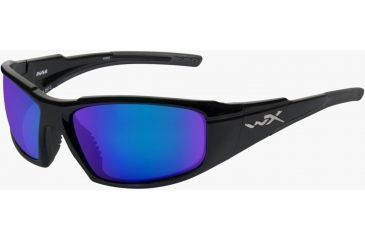 Image of Wiley X WX Rush ACRUS RX Single Vision Sunglasses - Gloss Black Frame ACRUS04RX