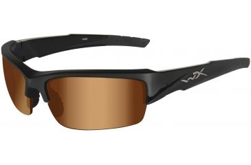 Image of Wiley X WX Valor CHVAL Bifocal Rx Sunglasses - Gloss Black Frame CHVAL02BF
