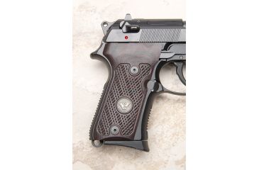Image of Wilson Combat Beretta 92, 96 Compact G10 Grips, ULTRA THIN with WC Logo, Black Cherry 728-CP-UT-BC