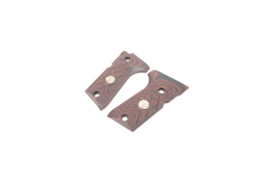 Image of Wilson Combat Beretta 92, 96 Compact G10 Grips, ULTRA THIN with WC Logo, Black Cherry, 728-CP-UT-BC