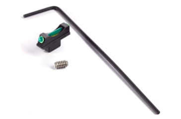 Image of Wilson Combat Colt Python/Anaconda Front Sight, Snag-Free, Black/Green Fiber Optic, 1053FOG180