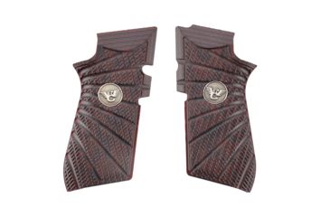 Image of Wilson Combat EDC X9 Grips, Aggressive Starburst Pattern, G10 Black Cherry, 853BC