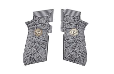 Image of Wilson Combat EDC X9 Grips, Aggressive Starburst Pattern, Gray/Black G10, 853GB