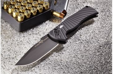 Image of Wilson Combat Pro Tech, Eagle Automatic by Les George, Matte Black DLC Blade Finish, Matte Black, WTK-EAGLE-AB