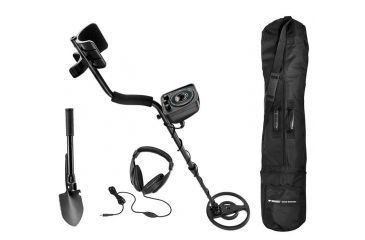 Image of Winbest Pro 200 Metal Detector Field Kit, Includes Folding Shovel / Compass in Handle, Black BE12746