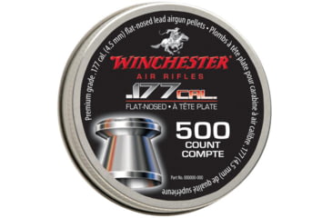 Image of Winchester Airguns .177 Cal. Flat Pellets, 500 Tin, 987415-406