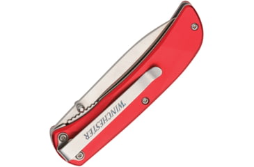 Image of Winchester Knife 6.75'' Oal Ss /red Aluminum Handle W/clip