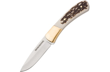 Image of Winchester Knife 7'' Oal Fixed Ss/stag Handle W/sheath