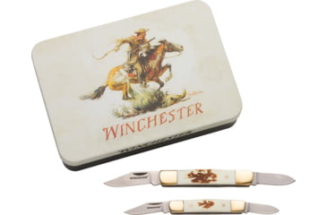 Image of Winchester Knife Ss/stag Stockman Combo W/knife Tin