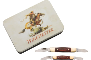 Image of Winchester Knife Ss/wood Stockman Combo W/knife Tin
