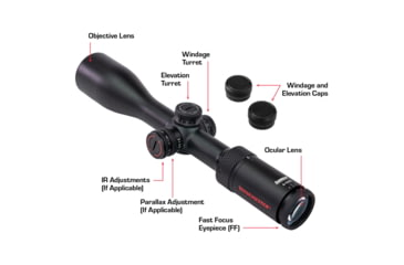 Image of Winchester Supreme Optics 1-4x24mm IR Riflescope, Black, 1-4x24IR