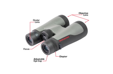 Image of Winchester Supreme Optics 10x42mm Binocular, Black/Gray, W12-1042