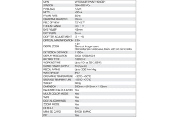 Image of Winchester Supreme THSX 384 1-8x35mm Thermal Hunting Sight, 50Hz, 384x288, Black, WTOS43T5WNTHSX001