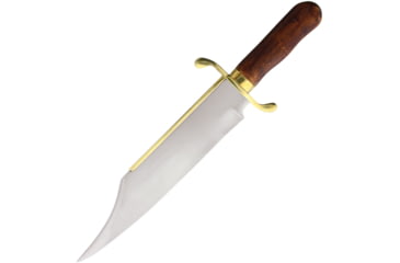 Image of Windlass Primitive Bowie Knife, 12.63 mirror finish stainless bowie blade, Brown wood handle, 400884