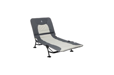 Image of Woods Portable Quick Set-up Folding Adjustable 2-in-1 Camping Lounger/Cot, Gray, CTI0765535