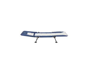 Image of Woods Portable Quick Set-up Folding Adjustable 2-in-1 Camping Lounger/Cot, Navy, CTI0765535N