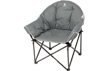 Image of Woods Strathcona Fully Padded Folding Camping Bucket Chair, Gray, CTI0766048G