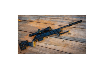 Image of WOOX Furiosa Rifle Chassis, Remington 700 &amp; Clones, DBM Short Action, Left Hand, Micarta Black, SH.CHS013.05LH