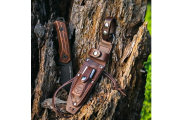 Image of WOOX Rock 62 Genuine Leather High-End Sheath, Brown, BU.SHT001.01
