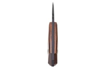 Image of WOOX Rock 62 Fixed Blade Knife, 4.25 in, Drop Point, Mil-Spec Black, Sleipner Steel Blade, Plain American Walnut Handle, BU.KNF001.01