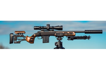 Image of Woox Furiosa Chassis Walnut Wood/Aluminum Chassis W/Adjustable Cheek Fits Remington 700 M5 DBM, Long Action, 31in OAL, Ambidextrous