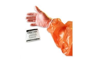 Image of X-Stand Dirty Job Glove Kit, Orange, Pack of 4, XAAH405-4