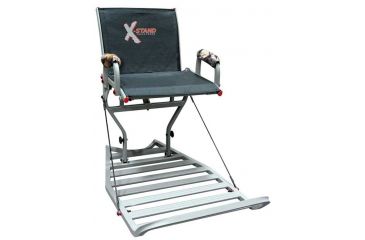 Image of X-Stand The Jester Aluminum Tree Stand w/Backrest, Gray, XSFP436