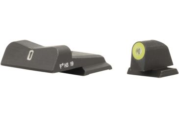 Image of XS Sight Systems DXT2 Big Dot Pistol Tritium Night Sight, S&amp;W M&amp;P Shield, Yellow, Standard, SW-0030S-5Y