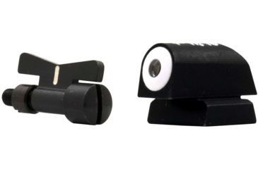 Image of XS Sight Systems DXW Big Dot Pistol Tritium Night Sight, S&amp;W Auto's Adjustable Rear and Dvtl Front, Matte Black, Standard, SW-0013A-3