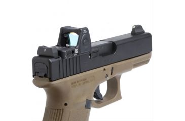 Image of XS Sight Systems DXW Standard Dot for Glock Suppressor Height 17,19,22-24,26,27,31-36,38, Tritium Front, White Stripe Rear GL-0004S-4