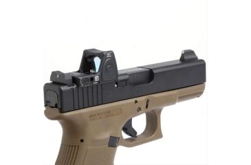 Image of XS Sight Systems DXW Standard Dot for Glock Suppressor Height 17,19,22-24,26,27,31-36,38, Tritium Front, White Stripe Rear GL-0004S-4