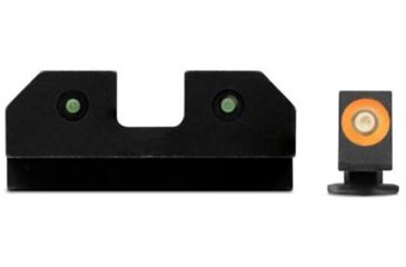 Image of XS Sight Systems R3D Night Sights, Tritium, Orange, Glock 42/ 43/ 43X/ 48, Black, GL-R014P-6N
