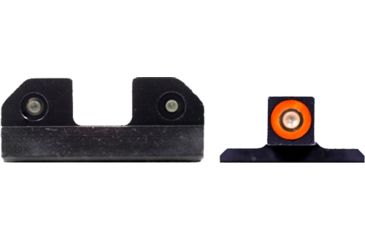 Image of XS Sight Systems R3D Night Sights, Tritium, Orange, Smith &amp; Wesson M&amp;P/ M&amp;P M2.0, Black, SW-R032S-6N