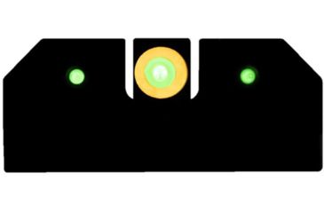 Image of XS Sight Systems R3D Night Sights, Tritium, Orange, Smith &amp; Wesson M&amp;P Shield/ M&amp;P M2.0 Shield, Black, SW-R033S-6N