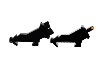 Image of XS Sight Systems XTI2 DXS Standard Dot Ember Rifle Sights, Tritium, Orange, Standard Dot, Black, AR-0008-1N