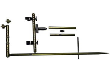 Image of XtraArm Solo Shooting Stick w/ Articulating Arm and Double Yoke, Black, XTRA-SSSAADY