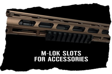 Image of XTS AR-15 M-Lok Rail, 12 in, Bronze, XTS-ADZ12-BR