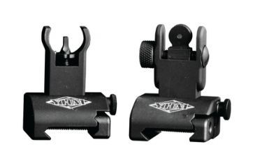 Image of Yankee Hill Machine Quick Deploy Top Mounted Deployable Front and Rear Sight, Black, YHM-5040-H
