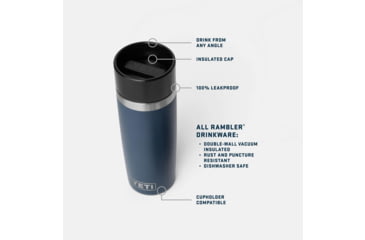 Image of Yeti Rambler 16 oz Travel Bottle, Navy, 21071502315