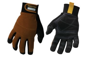 Image of Youngstown Glove Company Tradesman Plus Gloves, Brown/Black, Large 06-3040-70-L