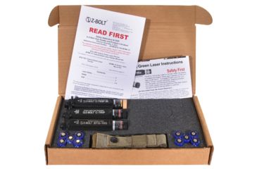 Image of Z-Bolt Laser EOD Kit, 2x Green Tactical Designators, 1x IR Illuminator, Ranger Green, Green/IR, Z-BOLT-EOD-RG