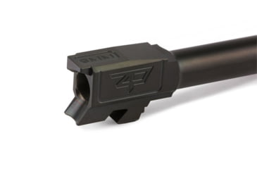 Image of Zaffiri Precision Flush and Crown Glock 43X 9mm Luger Non-Threaded Pistol Barrel, 3.06in, 1-10 RH Twist, Nitride, Black, BA-G43-FC-BN