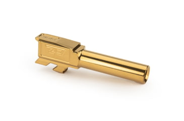 Image of Zaffiri Precision Flush and Crown Glock 43X 9mm Luger Non-Threaded Pistol Barrel, 3.06in, 1-10 RH Twist, PVD, Gold, BA-G43-FC-GLD