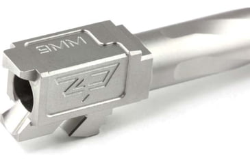 Image of Zaffiri Precision Flush and Crown Ported Pistol Barrel, Glock 26 ZPS.P and ZPS.4 Slide, 9mm, 1/10 Twist, 416R Stainless Steel, Stainless Steel, ZP.26BPSS